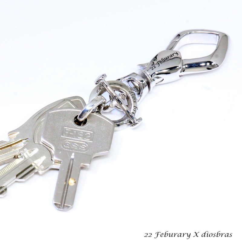 カスタムシルバーショップROADキーフック シルバー925 xブラスUS key