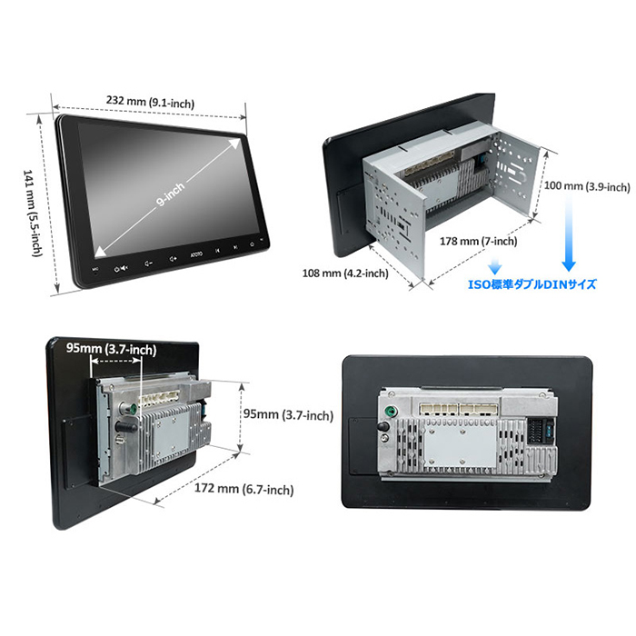 ATOTO アトト 車載用 アンドロイド A6G209PF 9インチ ディスプレイ