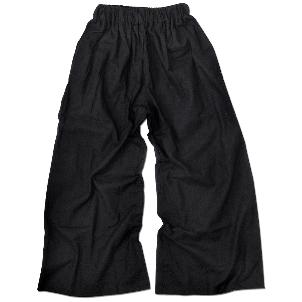 EVERSOUL ワイドパンツ メンズ ガウチョパンツ バギーパンツ ブラック