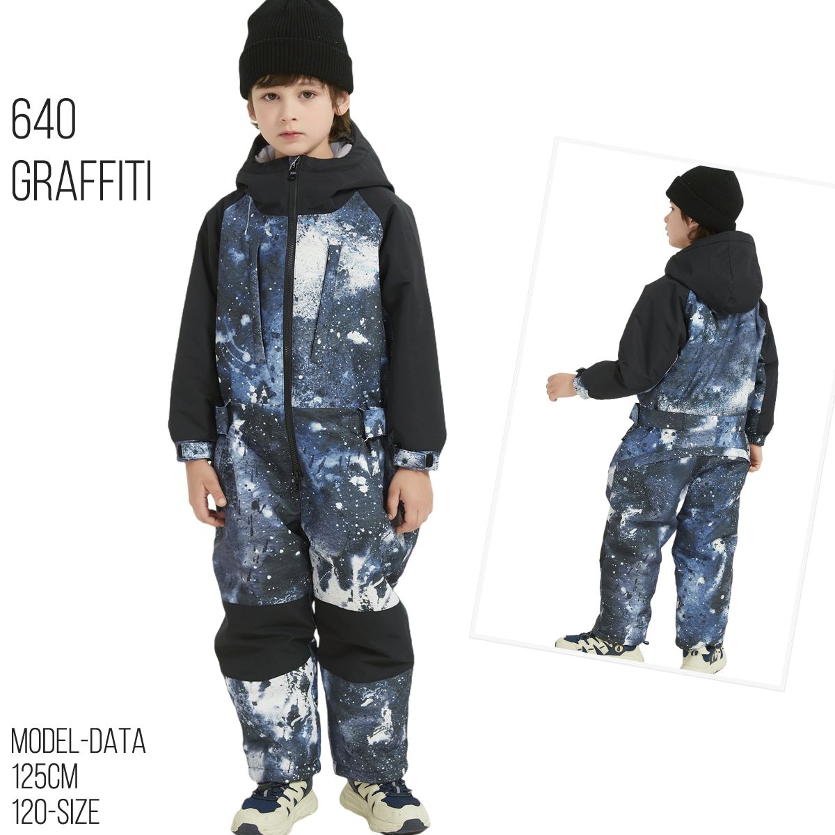 スキーウェア キッズ つなぎ ジャンプスーツ ワンピース 雪遊び スノー