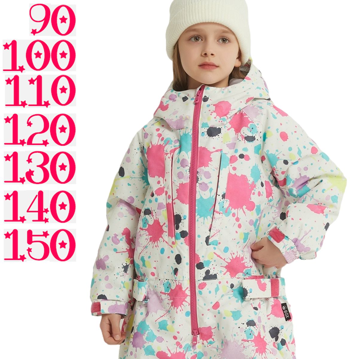 スキーウェア キッズ つなぎ ジャンプスーツ ワンピース 雪遊び スノー