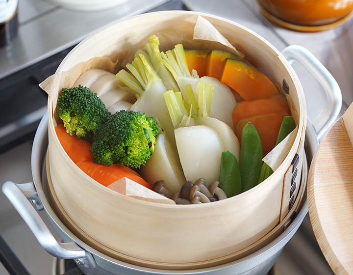 山一 ミニ和せいろ 18 一段鍋セット ひのき 1合 鍋付き 国産 蒸籠