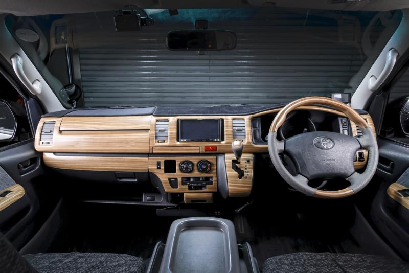 WANGAN357 TRH KDH 200 ハイエース 4型 標準 ナロー マット木目ウッド