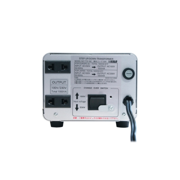 カシムラ WT-12EJ NTI-18 海外国内用大型変圧器 220-240V/1000VA