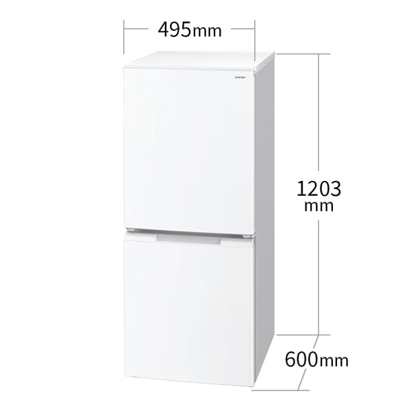 中古美品2024年製 SHARP シャープ SJ-D15P-W SJ-D15P | 冷蔵庫：シャープ