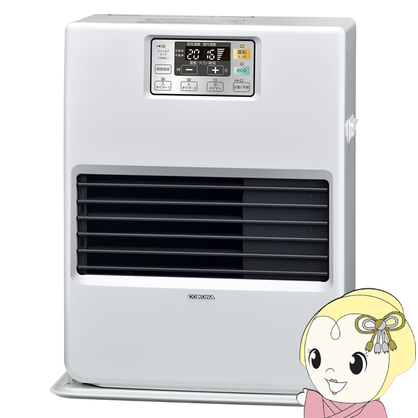 CORONA（コロナ） [予約]コロナ FF式温風 石油ストーブ FF-VG42SK-W