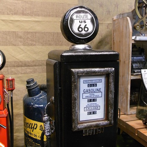 ルート66 ガスポンプ型 CDラック キャビネット : アメリカン雑貨の