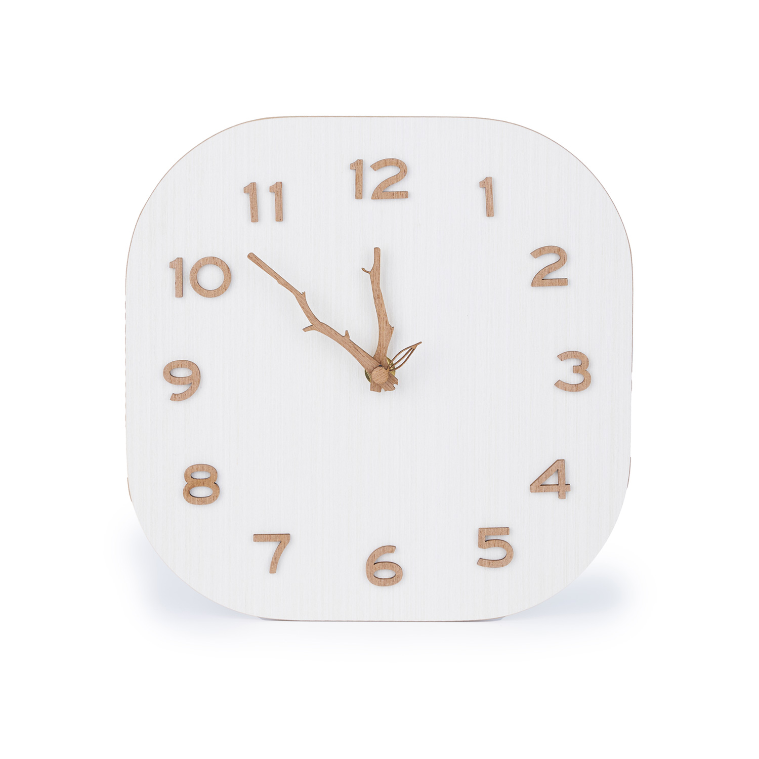 壁掛け時計 おしゃれ 北欧 23cm かわいい 掛け時計 木製 静音 軽量