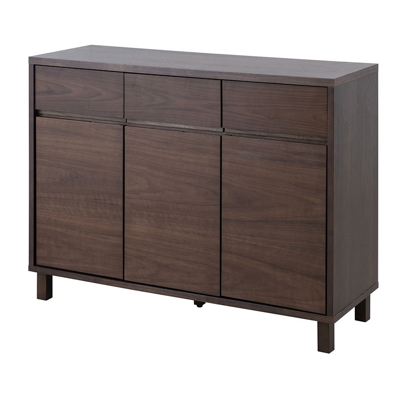 キャビネット ダークブラウン ANGRY 幅115.5 奥行40.5 高さ85.5