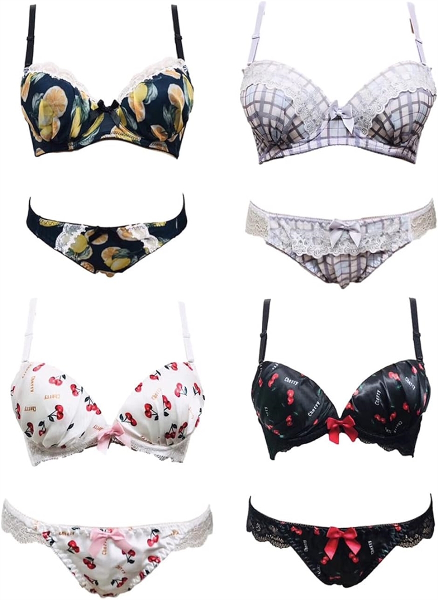 ブラジャーショーツセット MDM( レモン柄, C65) : スピード発送