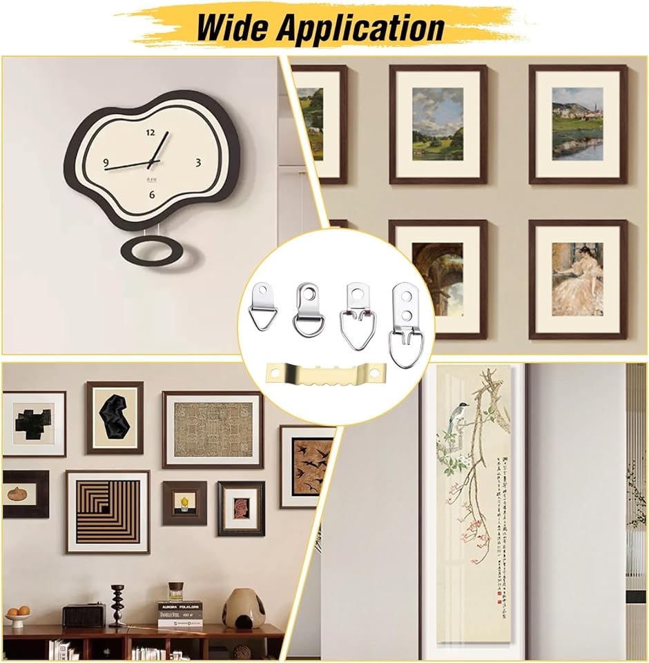 額縁フック セット 270本セット ティースハンガー 釘 金具 三角カン D