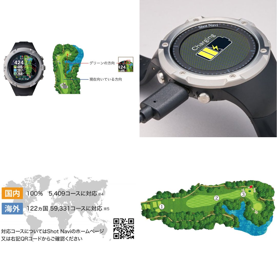 ショットナビ 腕時計 Shot Navi 時計 エボルブ SE EVOLVE ブラック 黒