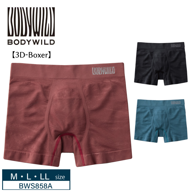 GUNZE（グンゼ） メンズ ボクサーパンツ BWS858A GUNZE BODY WILD 低圧