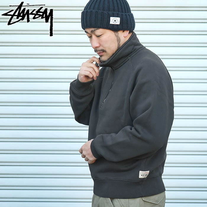 STUSSY（ステューシー） トレーナー メンズ Fleece Raglan Zip Mock