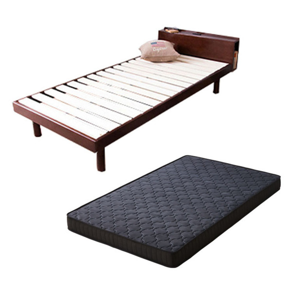 ベッド マットレス セミダブル ベッドフレーム マットレス付き セット