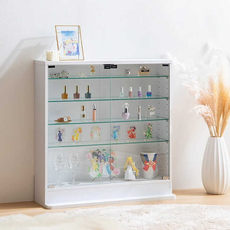 コレクションケース 薄型 キャビネット 奥行18 幅80 ガラスケース 収納