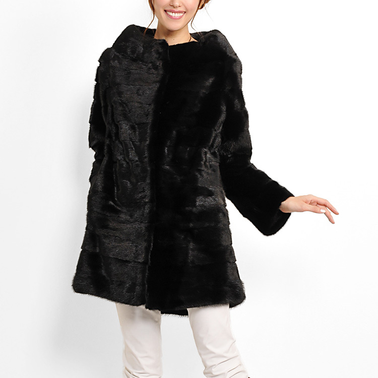 sankyo shokai（三京商会） ＜爆買＞ミンク ボトルネックカラー コート