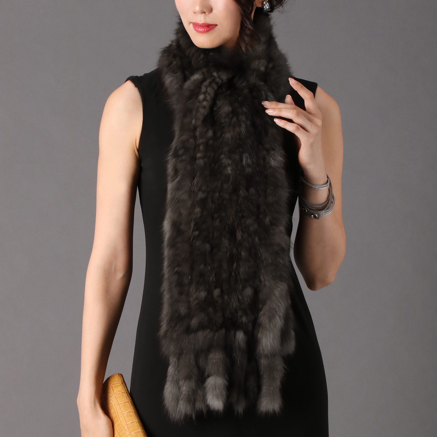 sankyo shokai（三京商会） ＜爆買＞ロシアンセーブル 編み込み