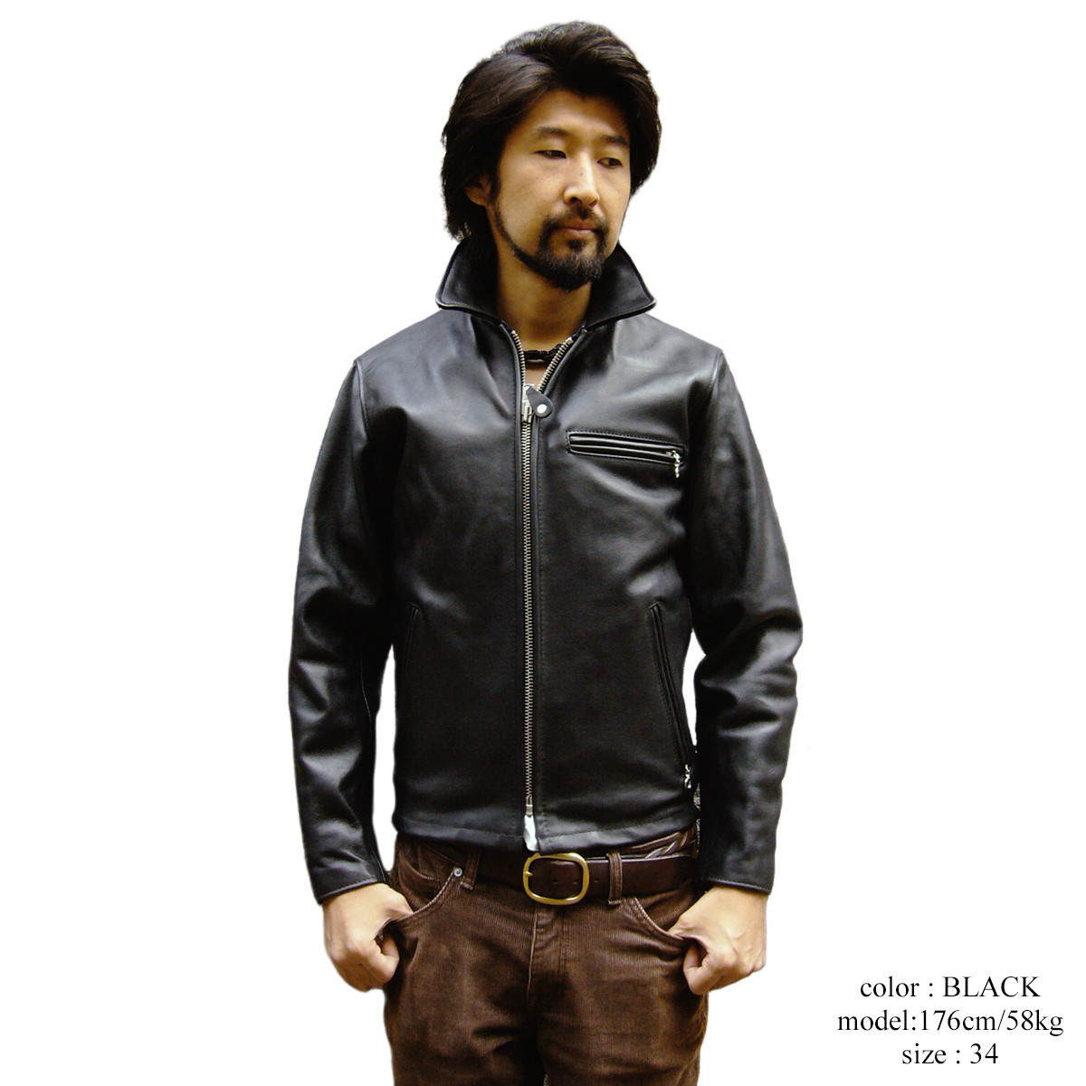 Schott N.Y.C（ショット） SCHOTT 643 当店別注 襟付き シングル