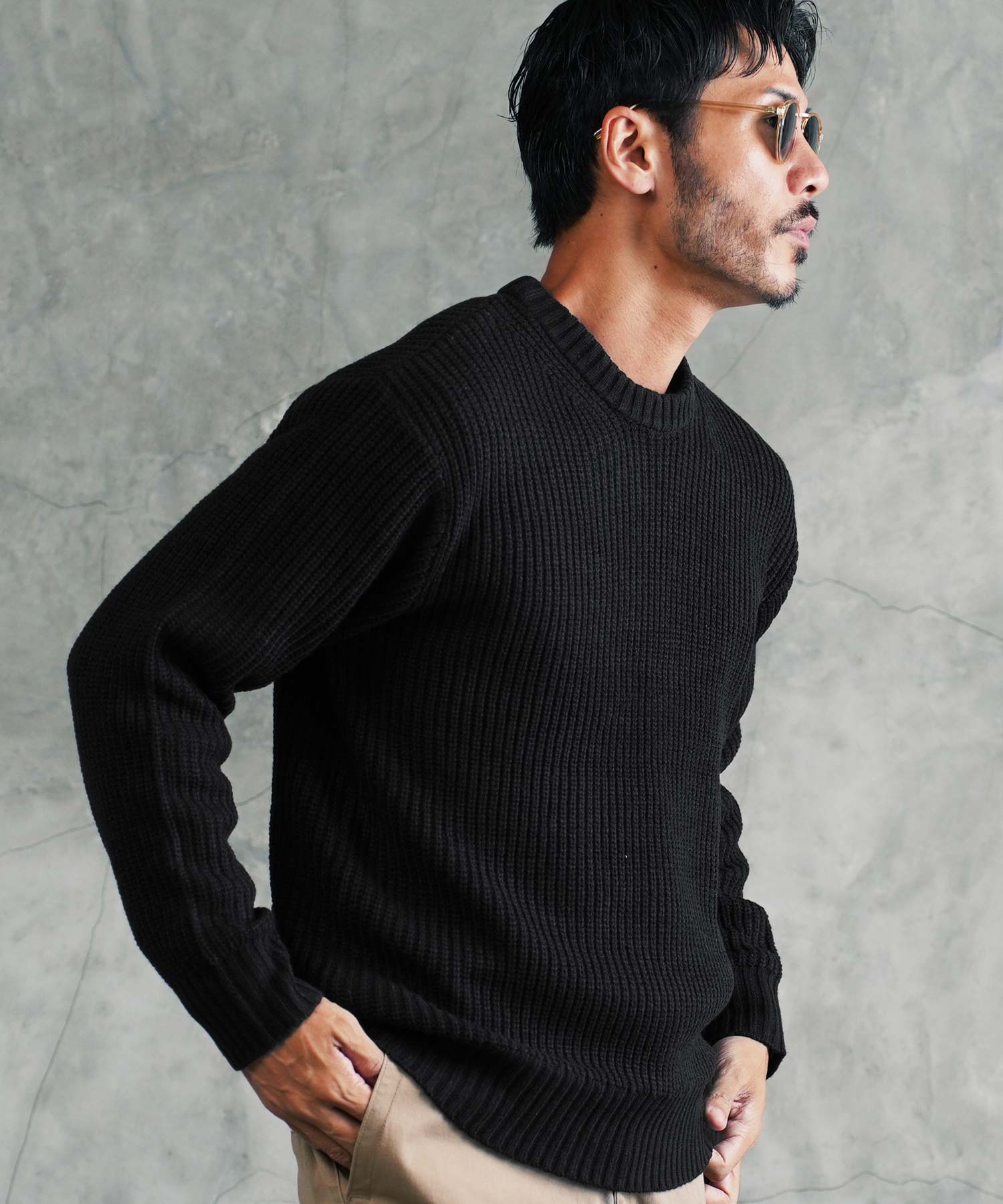 JIGGYS SHOP（ジギーズショップ） ニット セーター メンズ トップス 畦