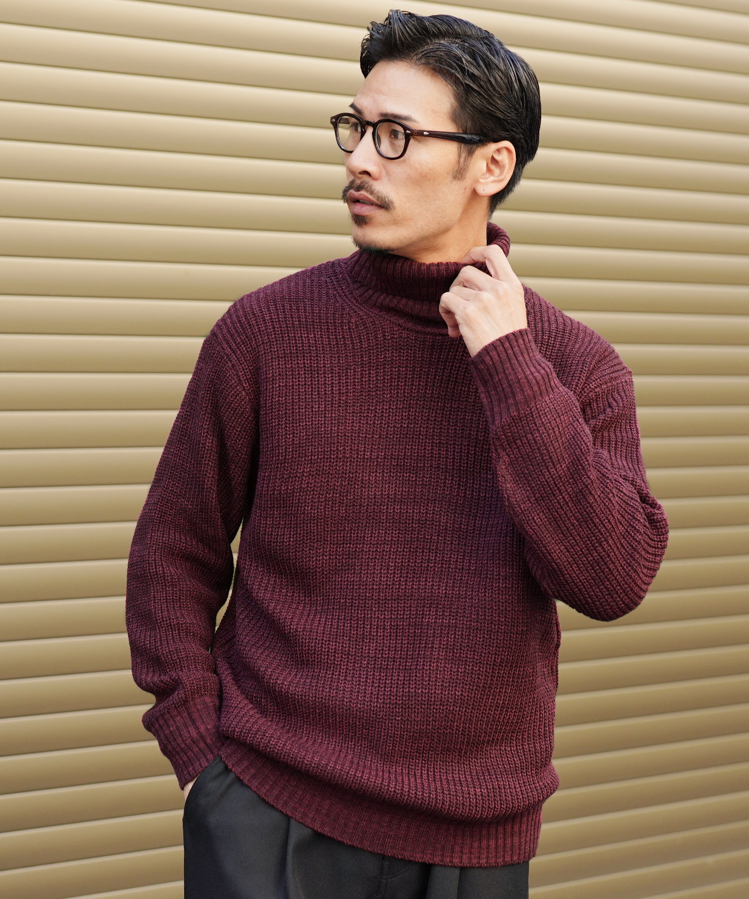 JIGGYS SHOP（ジギーズショップ） ニット セーター メンズ トップス 畦