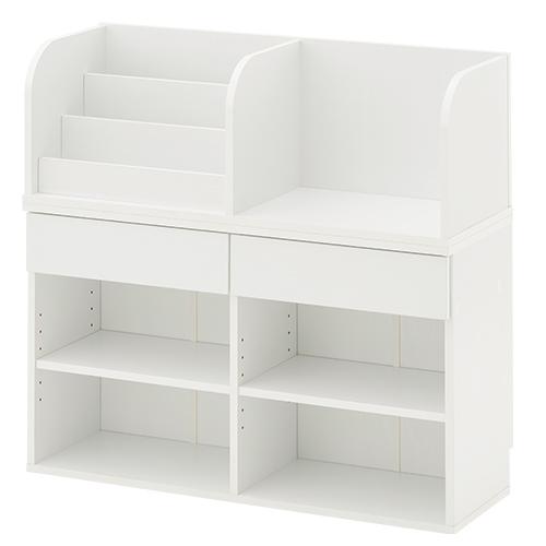 ぼん家具 2way 絵本ラック おもちゃ箱 絵本棚 子ども おしゃれ