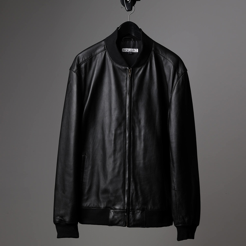 Mo-LAWS MA-1ジャケット レザージャケット 革ジャン メンズ レザー