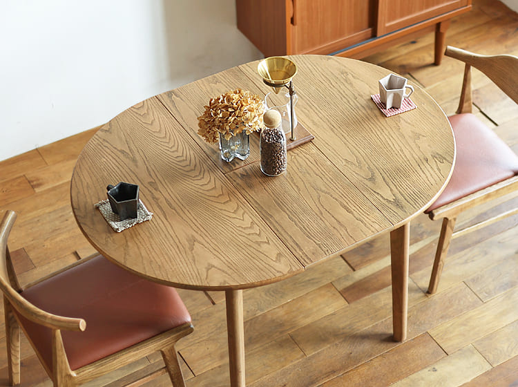 円形 伸長式ダイニングテーブル Argu(アルグ) 伸長式ダイニング