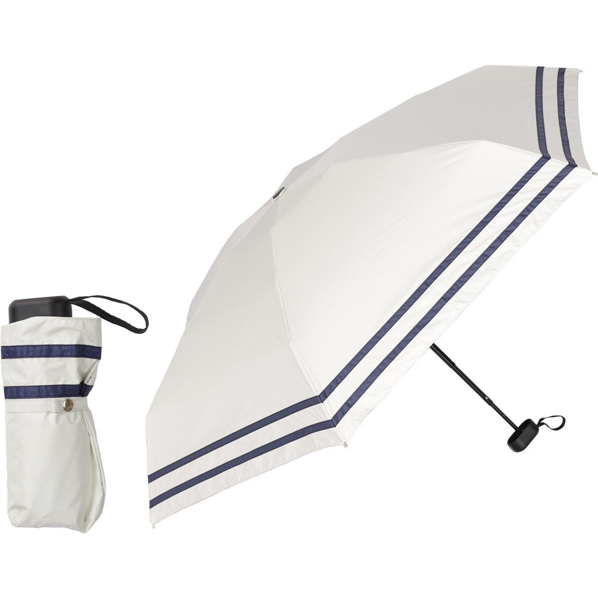 KIZAWA 日傘 完全遮光 折りたたみ傘 ミニ 軽量 コンパクト 晴雨兼用