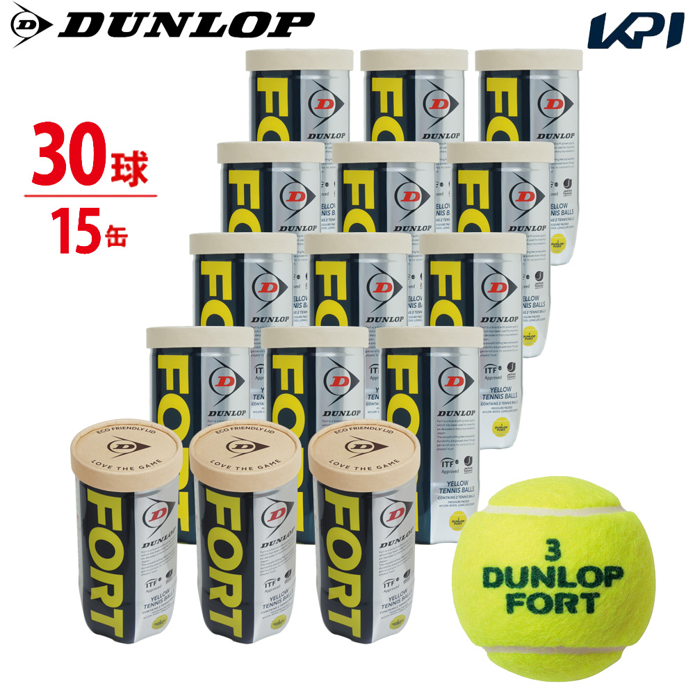 DUNLOP（ダンロップ） 「2球入×15缶セット 箱なし 「FORT フォート [2