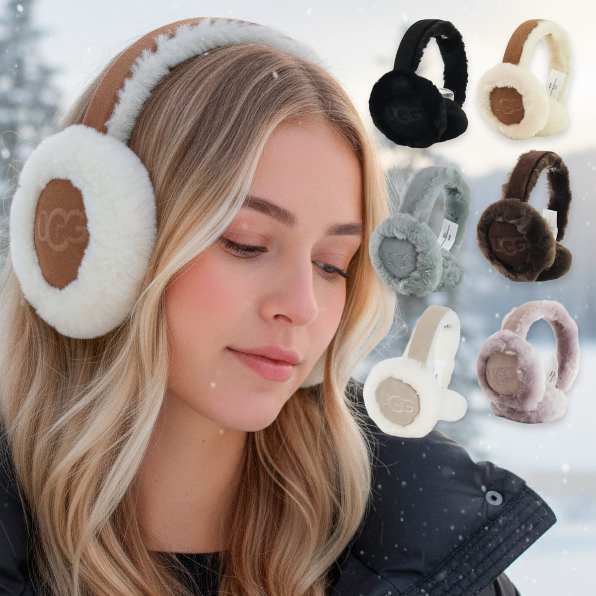 UGG アグ イヤーマフラー レディース イヤマフ 耳当て エンブロイ