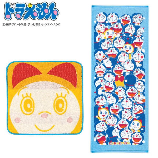タオルチーフ&フェイスタオルセット ドラえもんプチギフト W