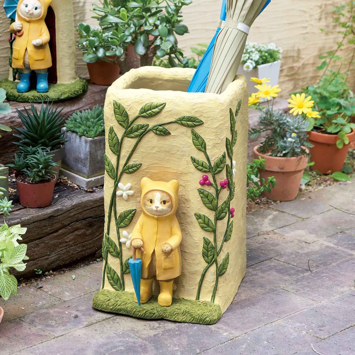 セトクラフト 傘立て 屋外兼用RAINY CAT （ アンブレラスタンド 傘立