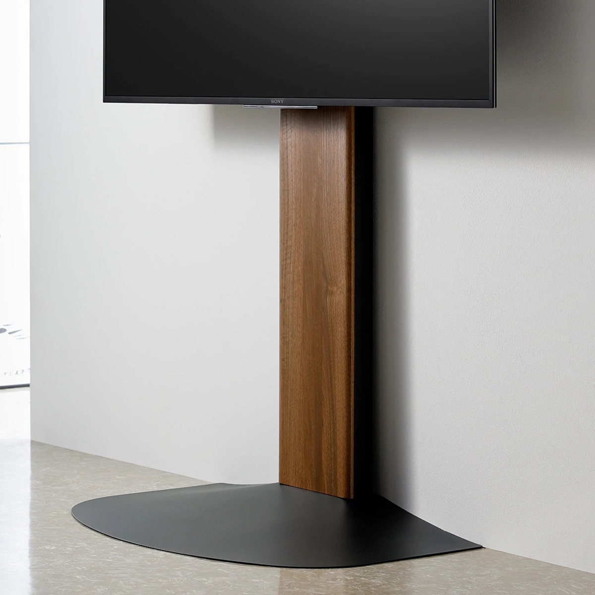 朝日木材加工 壁寄せ テレビ台 木目調 77V対応 WSB 幅84cm （ TV台