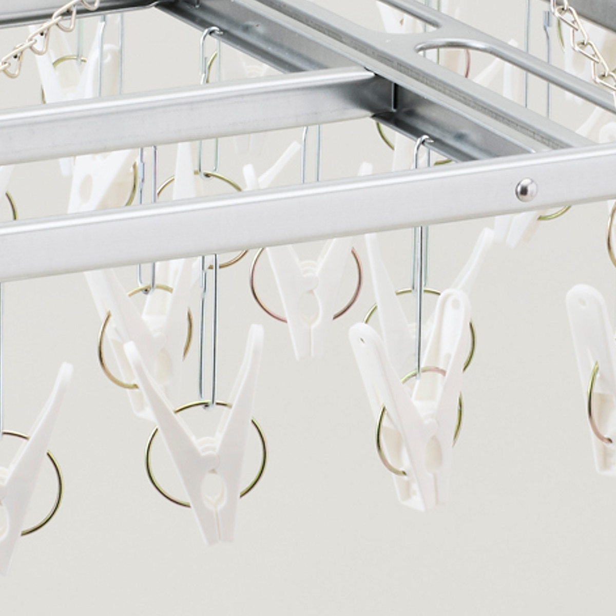 角ハンガー 54ピンチ 洗濯物干し ピンチハンガー スチール 日本製 洗濯