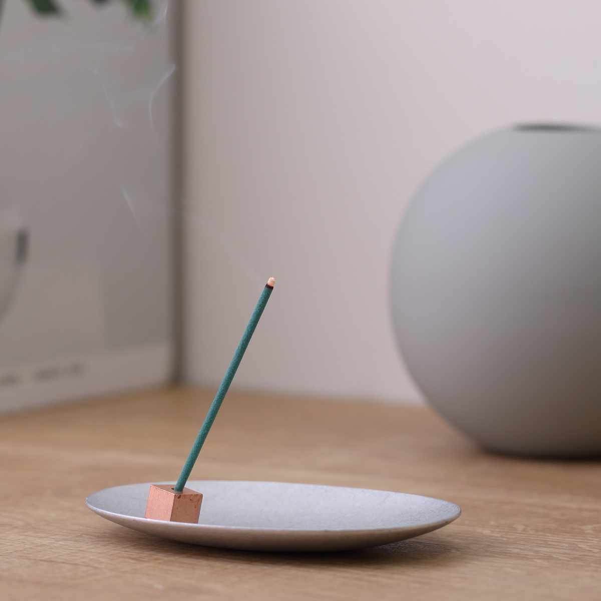 シルバー作家物 お香たてと皿 銀100g以上 シルバー作家物 お香たてと皿