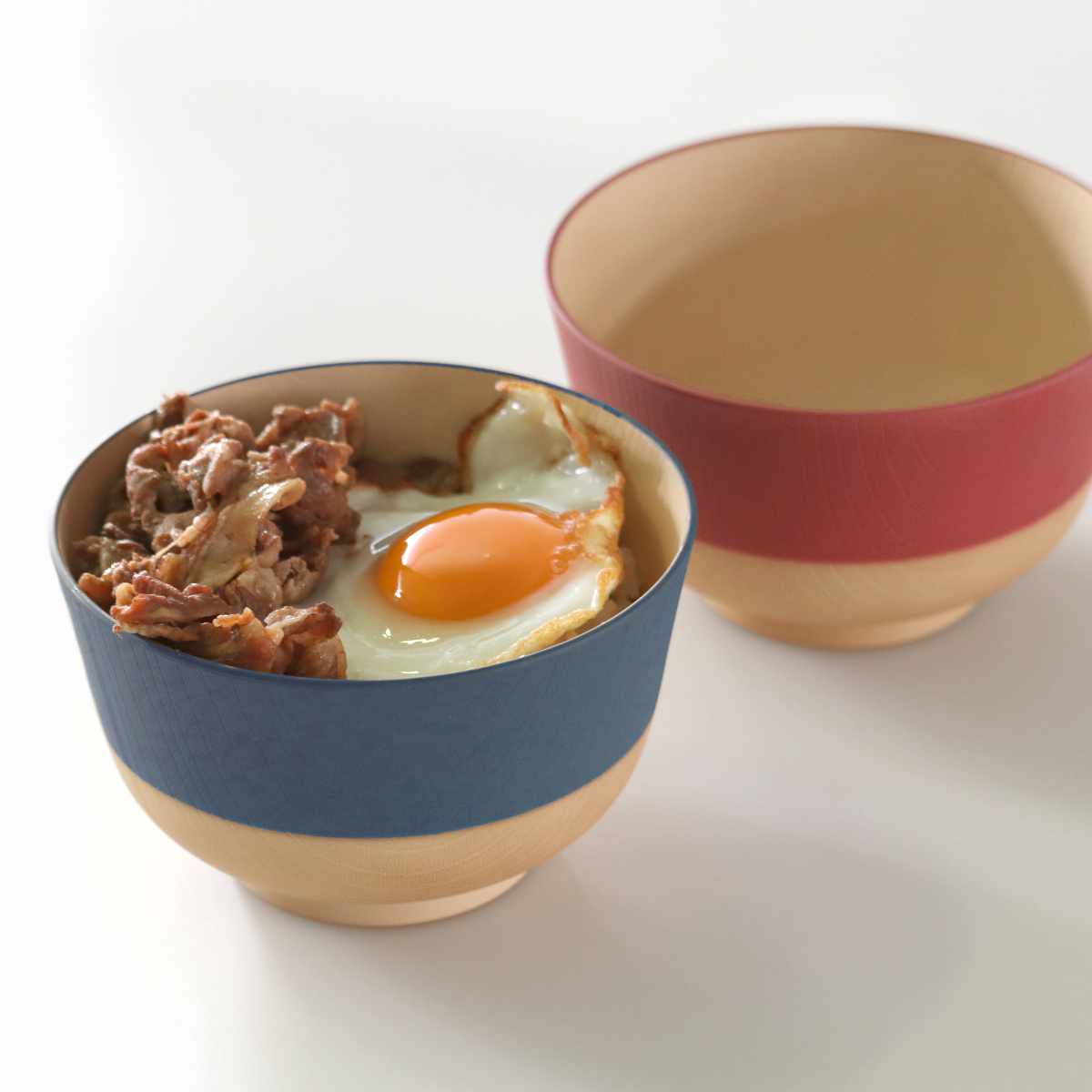 どんぶり やさしい彩り 2個入 （ 日本製 電子レンジ対応 食洗機対応 丼