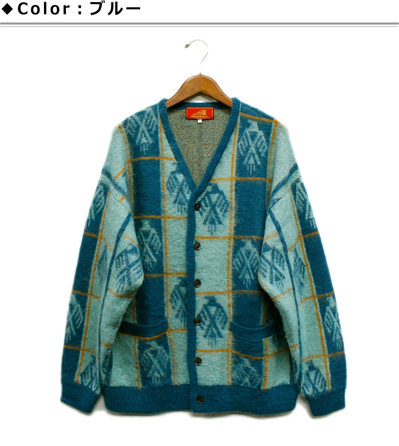 INDIAN（インディアン） セール！ ネイティブ柄モヘアニット