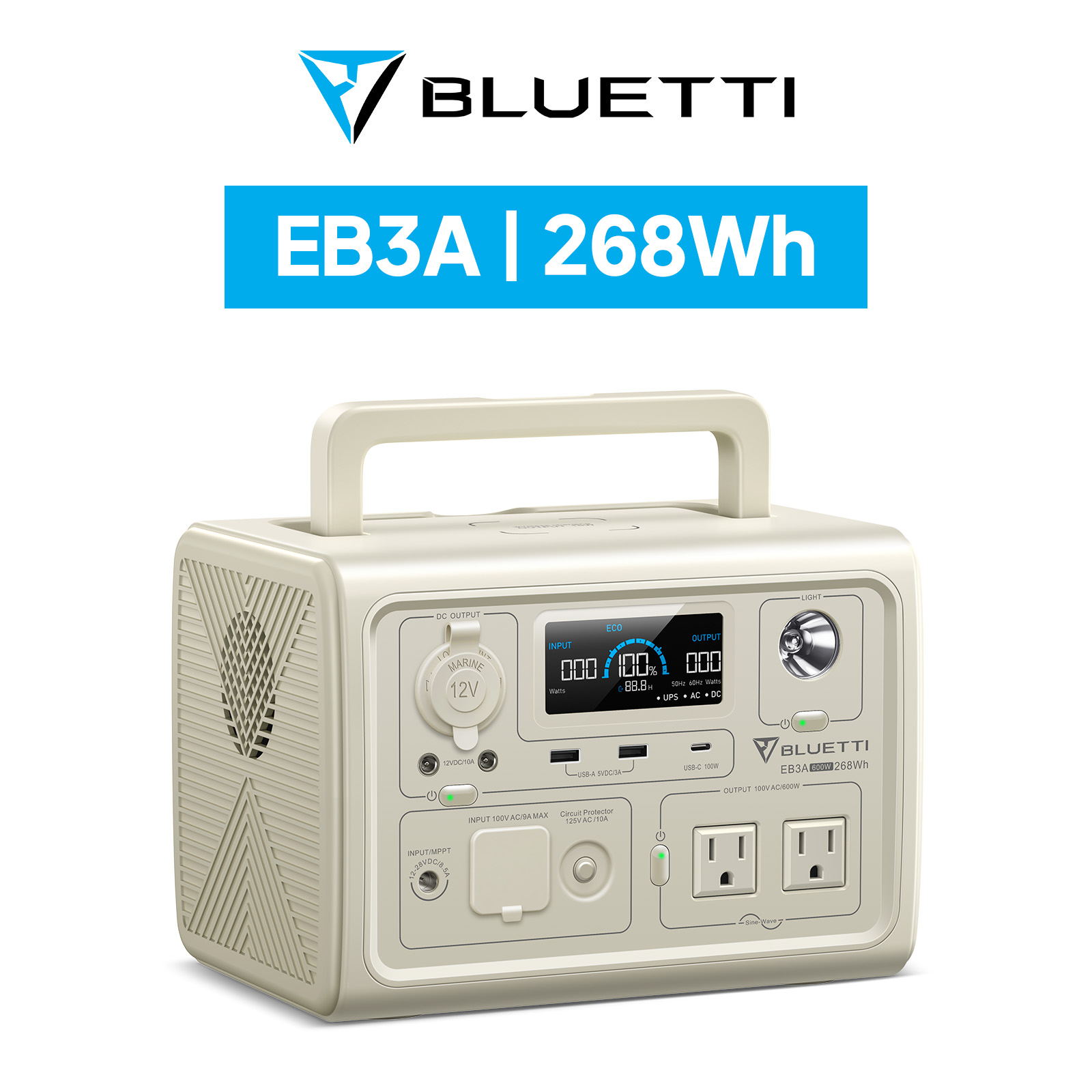 BLUETTI 【大特価！クーポンで19,740円】BLUETTI ポータブル電源 EB3A