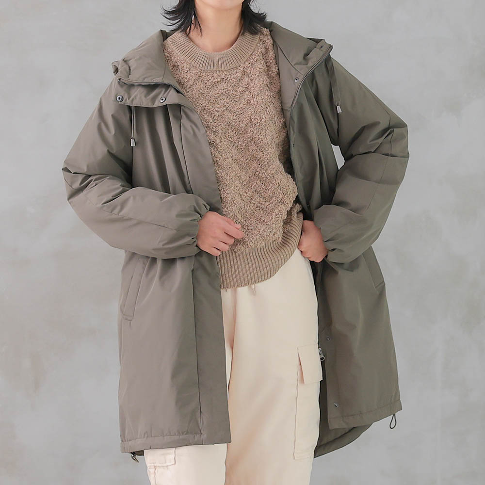 aquagarage（アクアガレージ） 蓄熱中綿フードドロストコート