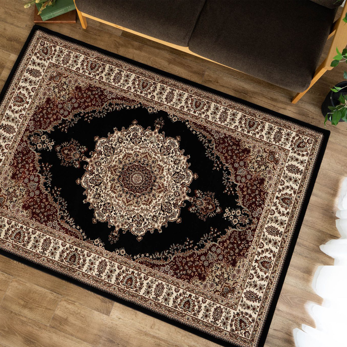 ☆値下げ! 投げ売り お買い得☆ペルシャ風絨毯 メダリオン柄 絨毯