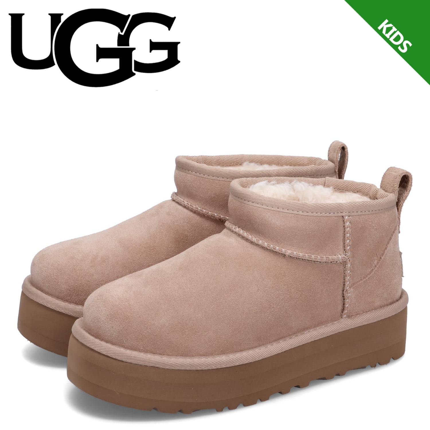 UGG（アグ） ウルトラミニ プラットフォーム ムートンブーツ