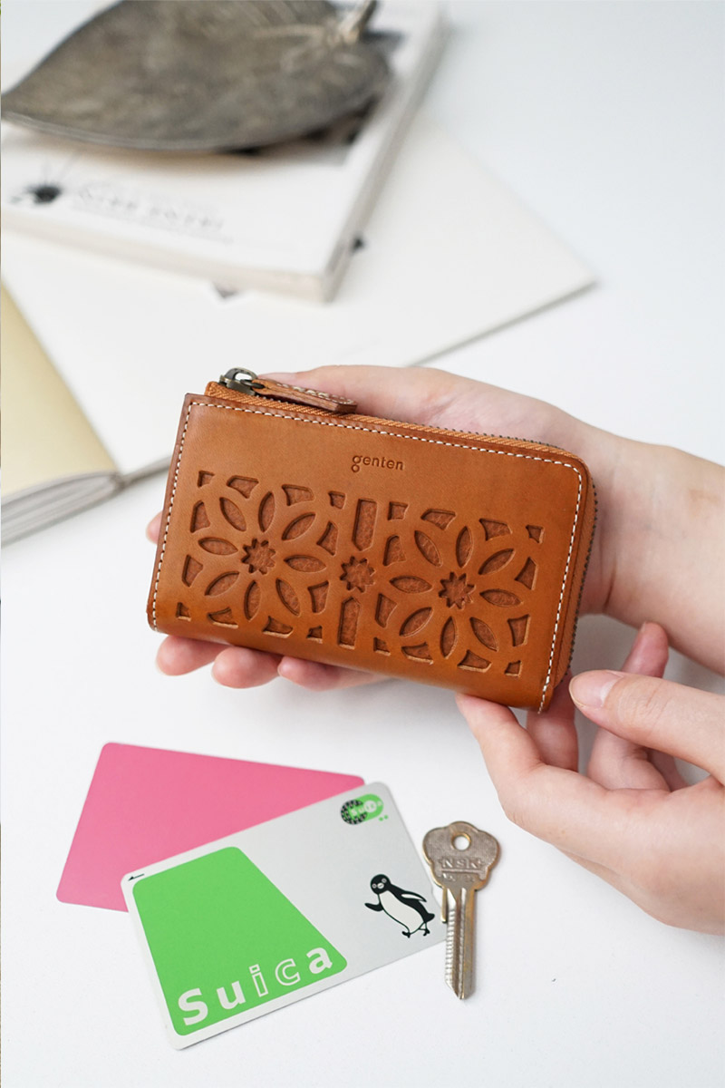 genten（ゲンテン） cut work カットワーク キーケース 44251
