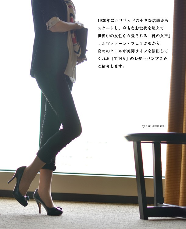 FERRAGAMO（フェラガモ） ハイヒール リボン パンプス レディース 靴