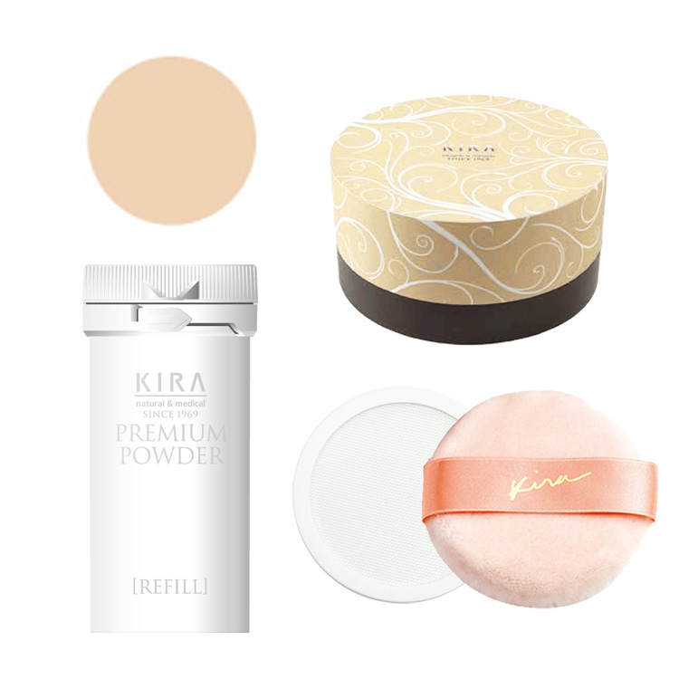 KIRA パーフェクトフェイスパウダー リフィル ベージュ62 21g 3個 KIRA