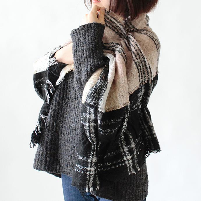 ストール 肩掛け マフラー ポンチョ 羽織 レディース あったか