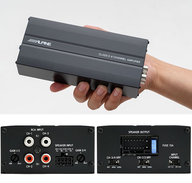 ALPINE（アルパイン） KTP-600 90W×4ch車載用超小型パワーアンプ