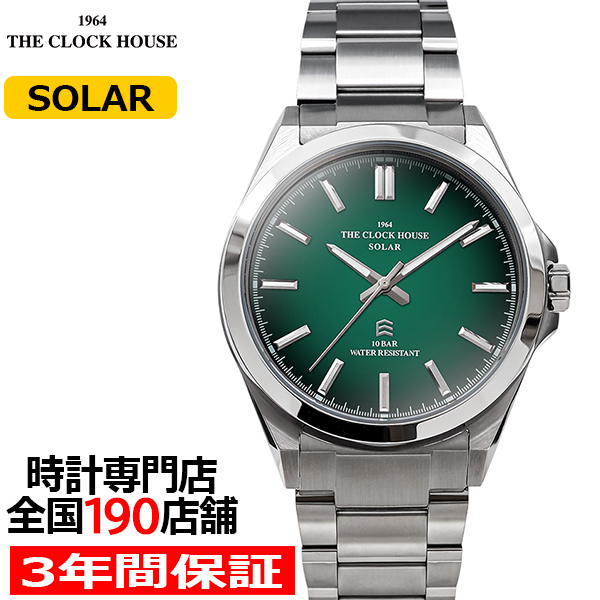 THE CLOCK HOUSE（ザ・クロックハウス） エッジ ソーラー 3針