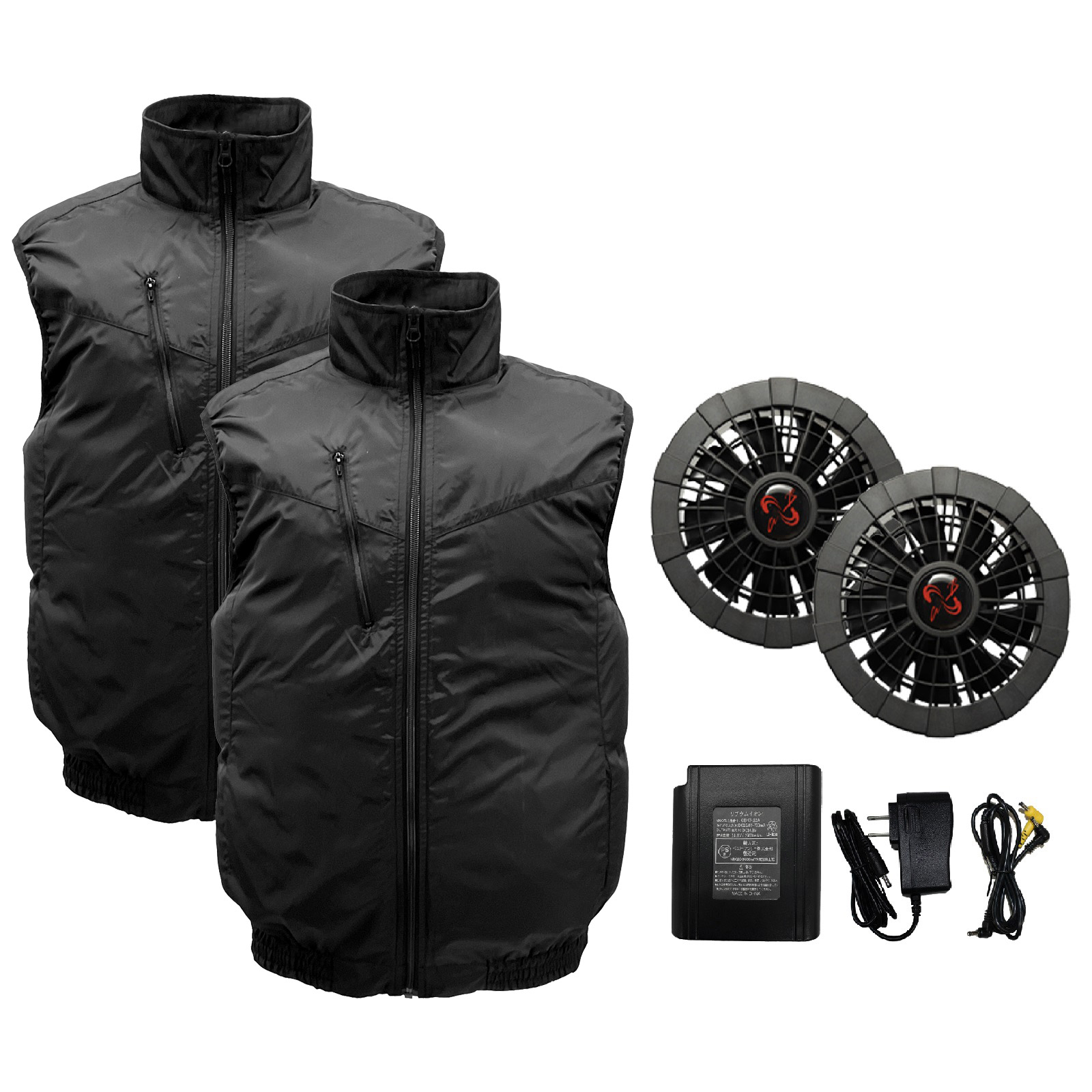 服2枚付き 空調ベスト フルセット 空調作業服 2025 空調ウェア 最強