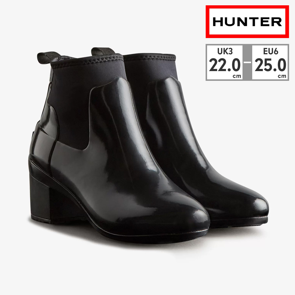 HUNTER（ハンター） レインシューズ 国内正規品 REFINED MID HEEL